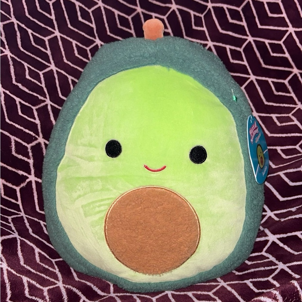 Fluffy 12 inch avocado squishmellow